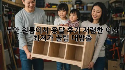 부안 원룸이사 용달 후기: 저렴한 이사, 최저가 꿀팁 대방출! 🤩